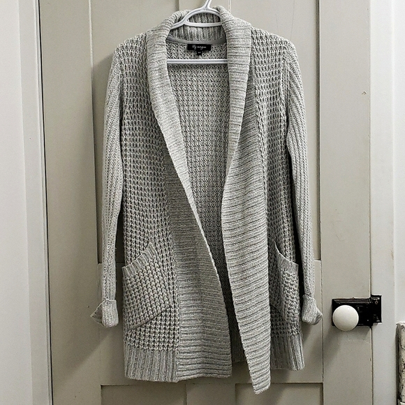 Light grey knit cardigan women's size small - Picture 1 of 4